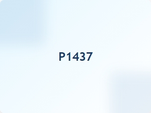 Meaning of Code P1437 and Its Causes