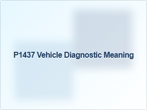Code P1437 Vehicle Diagnostic Meaning Technical Details